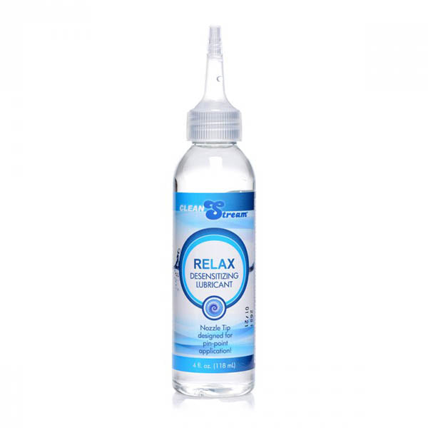 CleanStream Relax Desensitising Lubricant with Nozzle Tip 118 ml Bottle Anal Lubricant