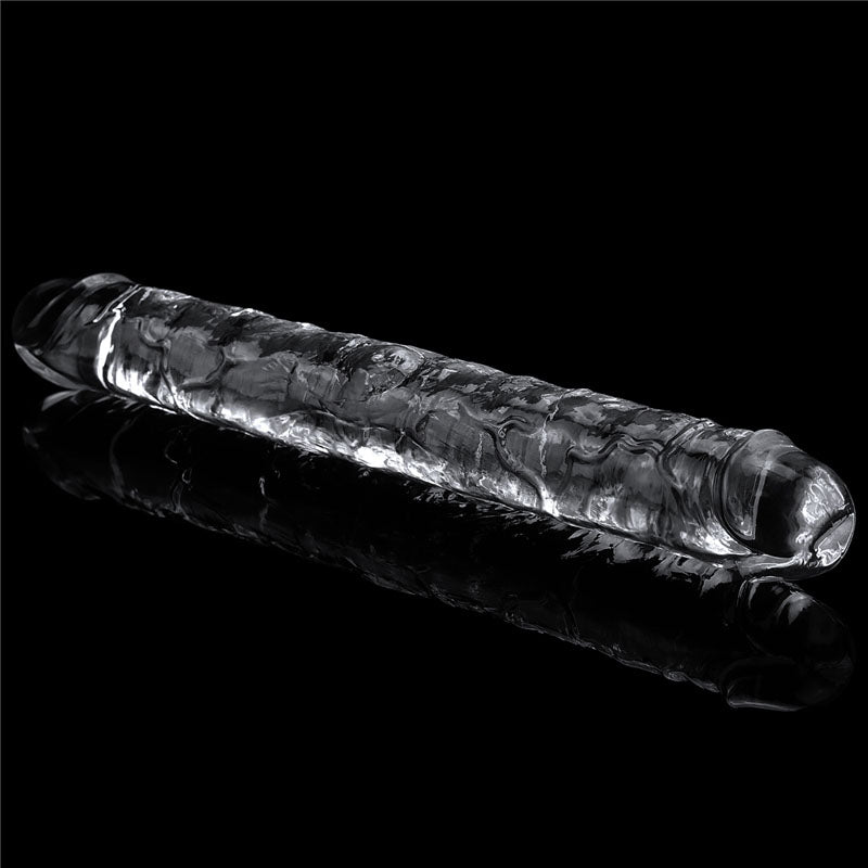 Clear Double Dildo 12 Inch for Double the Pleasure and Adventure Double Dongs