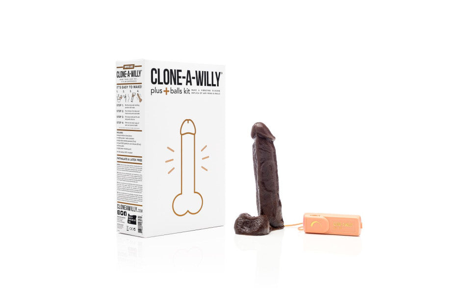 Clone a Willy Plus Balls Kit Deep Skin Tone Vibrating Silicone Replica > Realistic Dildos and Vibes > Mould your own kits