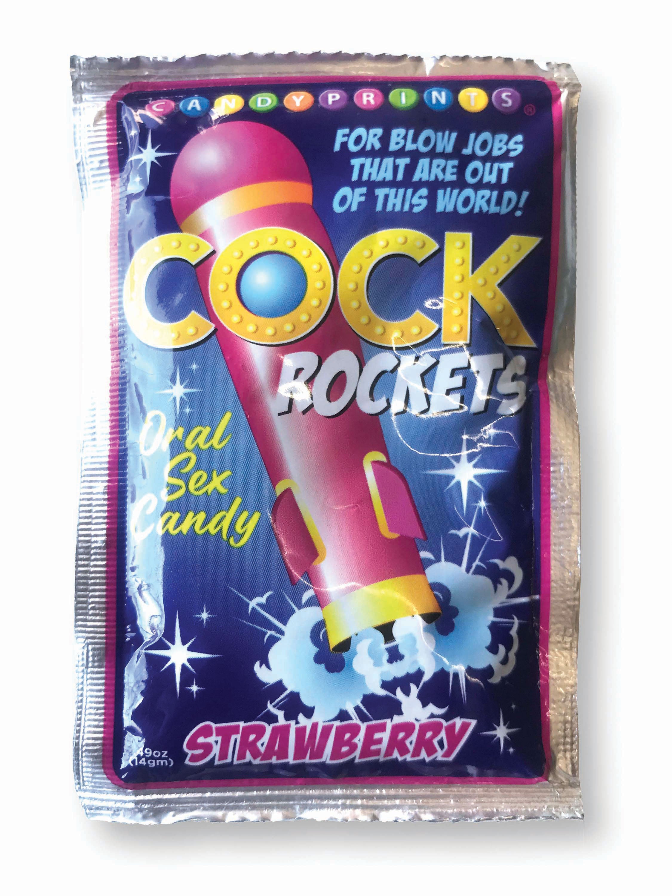 Cock Rockets Strawberry – Flavored Edible Oral Sex Candy Secondary image
