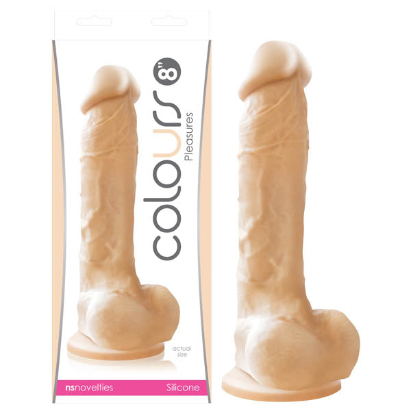 Colours Pleasures 20.3 Centimeter 8 Inch Dong Premium Medical Grade Silicone Flesh Dongs Realistic