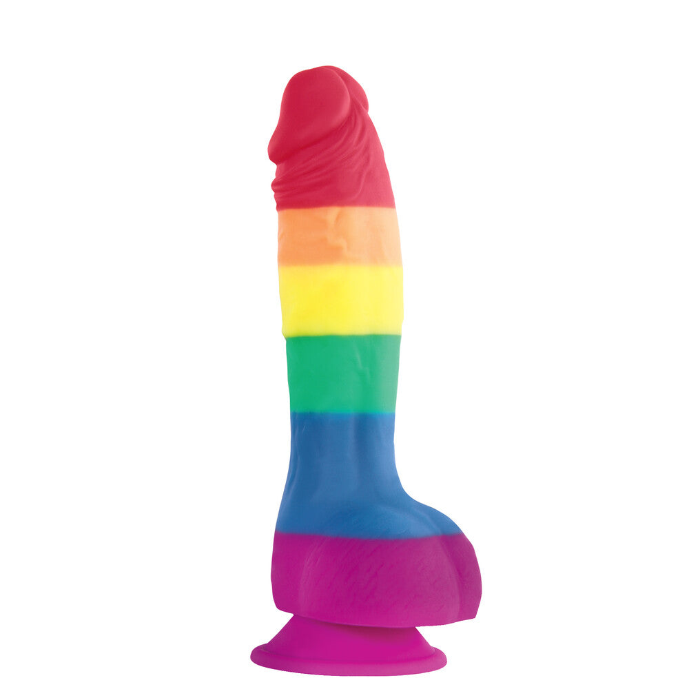 Colours Pride Edition 6 Inch Realistic Silicone Dildo With Balls – Vibrant Silicone Dildo > Dildos > Neutral Dildos Main image