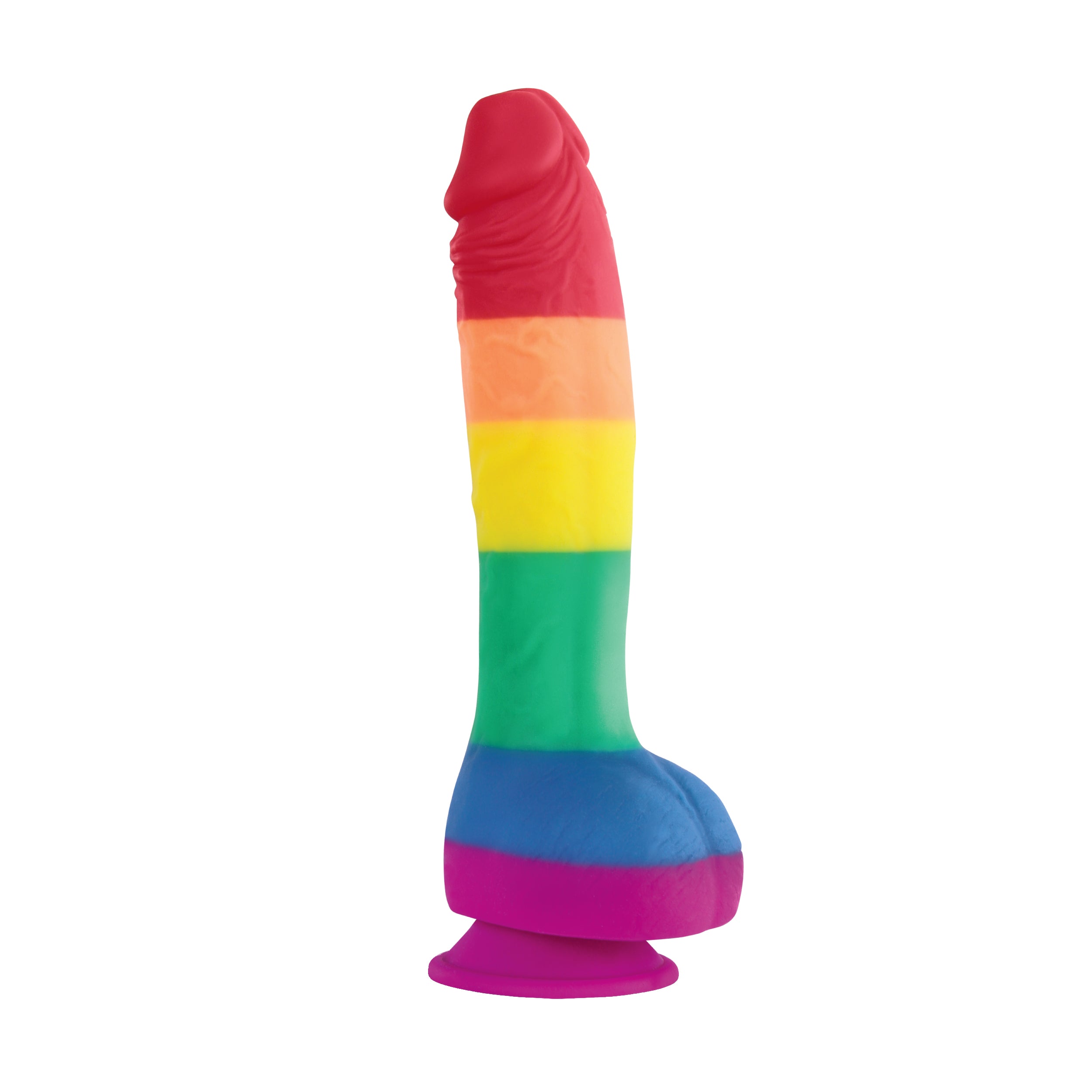 Colours Pride Edition 8 Inch Realistic Silicone Dildo With Balls – Silicone Dildo Secondary image