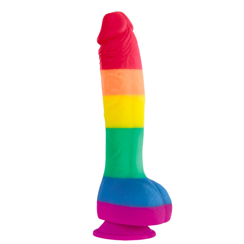 Colours Pride Edition 8 Inch Realistic Silicone Dildo With Balls – Silicone Dildo > Dildos > Neutral Dildos