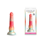 Colours Stacked 6 Inch Dildo Red and Gold Silicone > Dildos > Fantasy