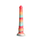 Colours Stacked 9 Inch Dildo Red and Gold Fantasy Toy > Dildos > Fantasy