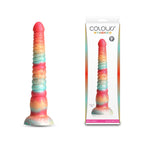 Colours Stacked 9 Inch Dildo Red and Gold Fantasy Toy > Dildos > Fantasy