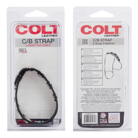Colt Adjustable 5 Snap Leather Strap – Leather Strap > Clothes > Mens Leather