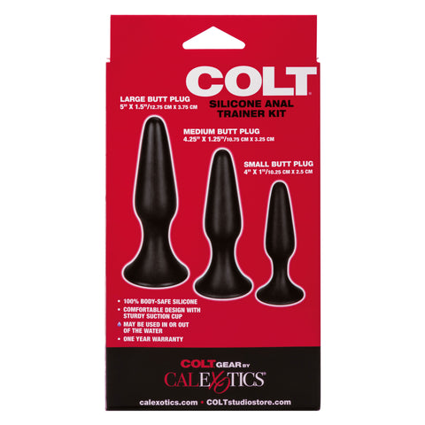 Colt Anal Trainer Kit – Silicone Graduated Anal Plug Set for Beginners > Anal Range > Butt Plug Kits