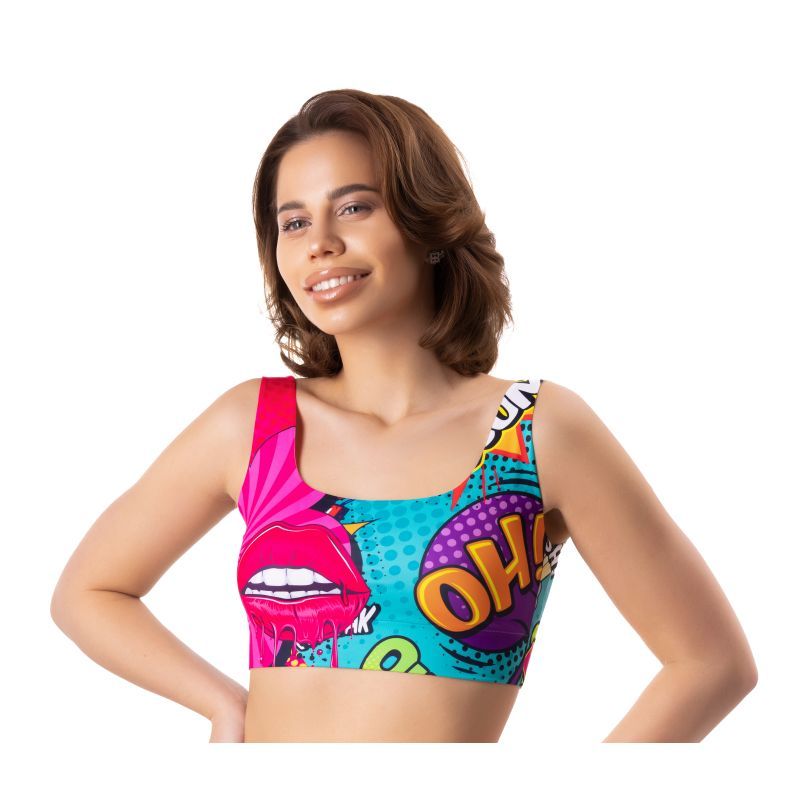 Comics Oh Crop Top in Sizes S to XL > Clothes > Panties Main image