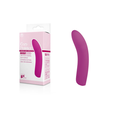 Cozy Pointer – Silicone 10 Rhythm Rechargeable 5 Inch Vibrator > Vibrators > Standard Vibrators