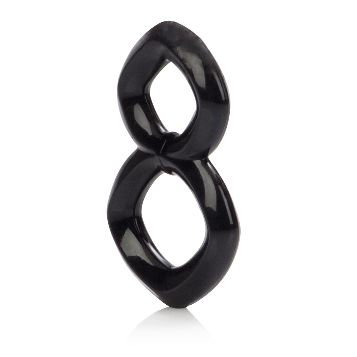 Crazy 8 Black Stretchy Dual Support Ring > Cock Ring > Sets