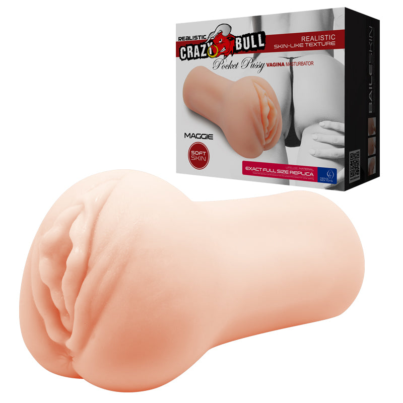 Crazy Bull Maggie Vagina Stroker Realistic Vagina Stroker for Enhanced Pleasure Flesh Strokers - Manual