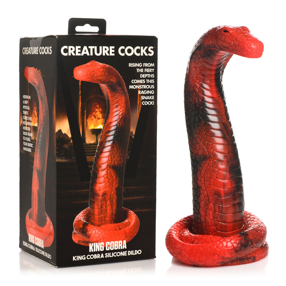 Creature Cocks King Cobra Silicone Dildo – Large Textured 12 Inch Silicone Dildo Secondary image