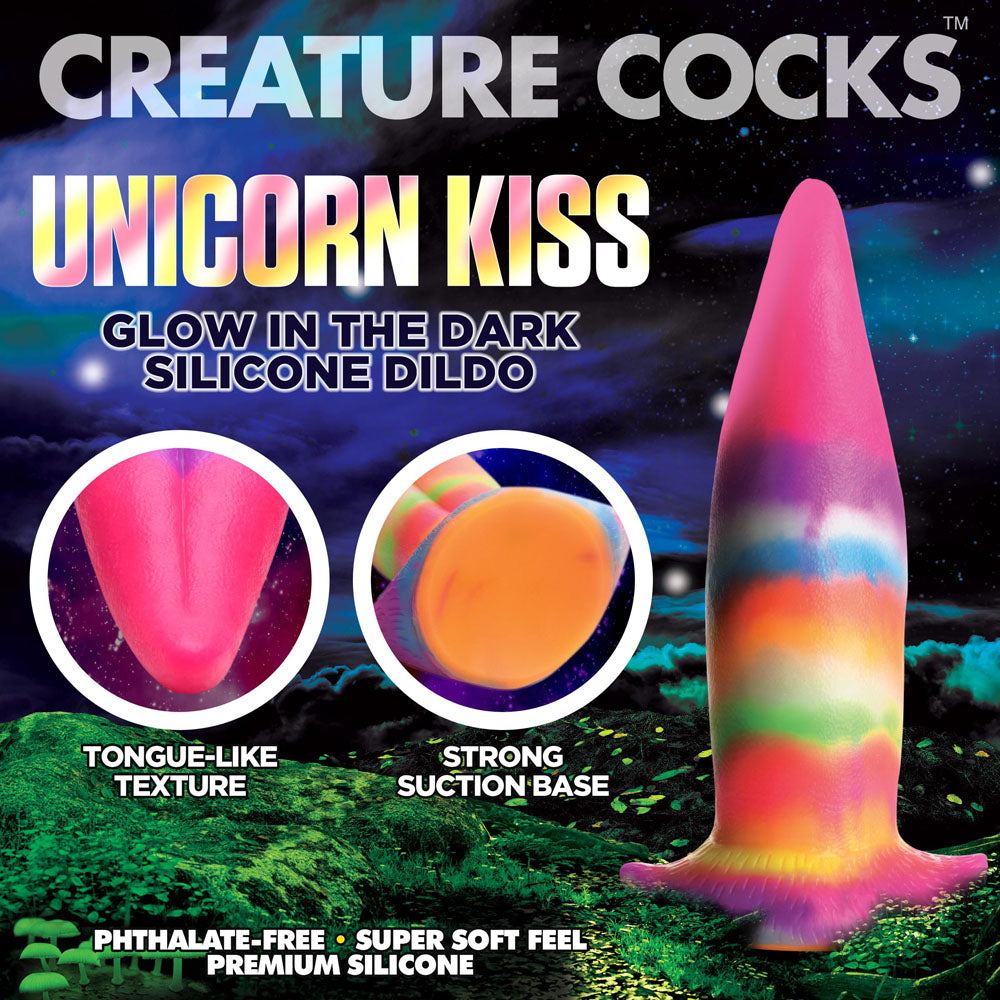 Creature Cocks Unicorn Kiss Silicone Dildo 7.5 Inch Fantasy Dong Fantasy Dongs