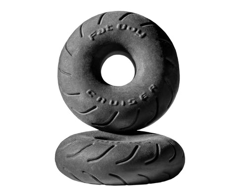 Cruiser Ring 2.5in SilaSkin Black for Ultimate Comfort COCK RINGS