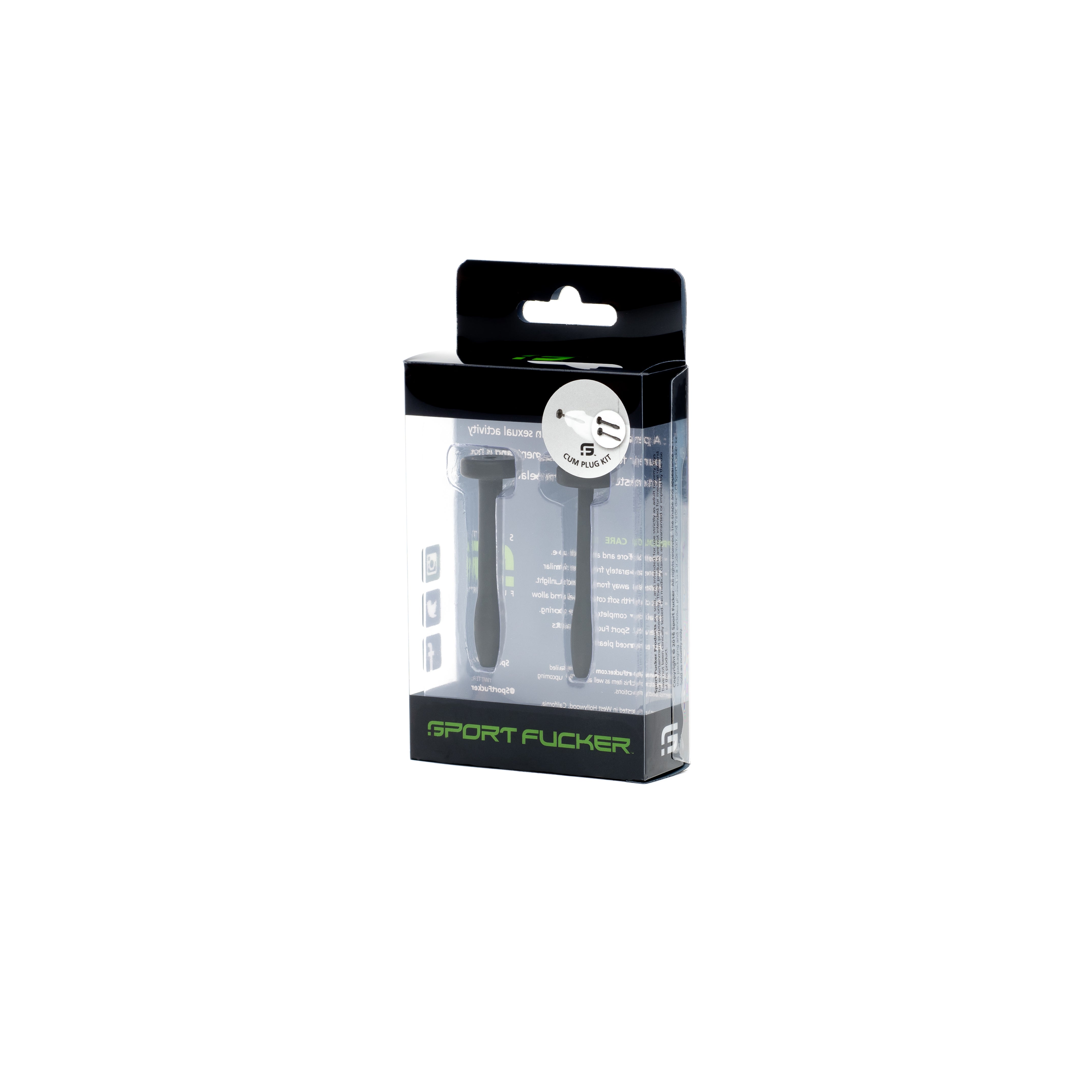 Sport Fucker Cum Plug Kit Black – Penis Sounding and Intimacy Play Set Secondary image