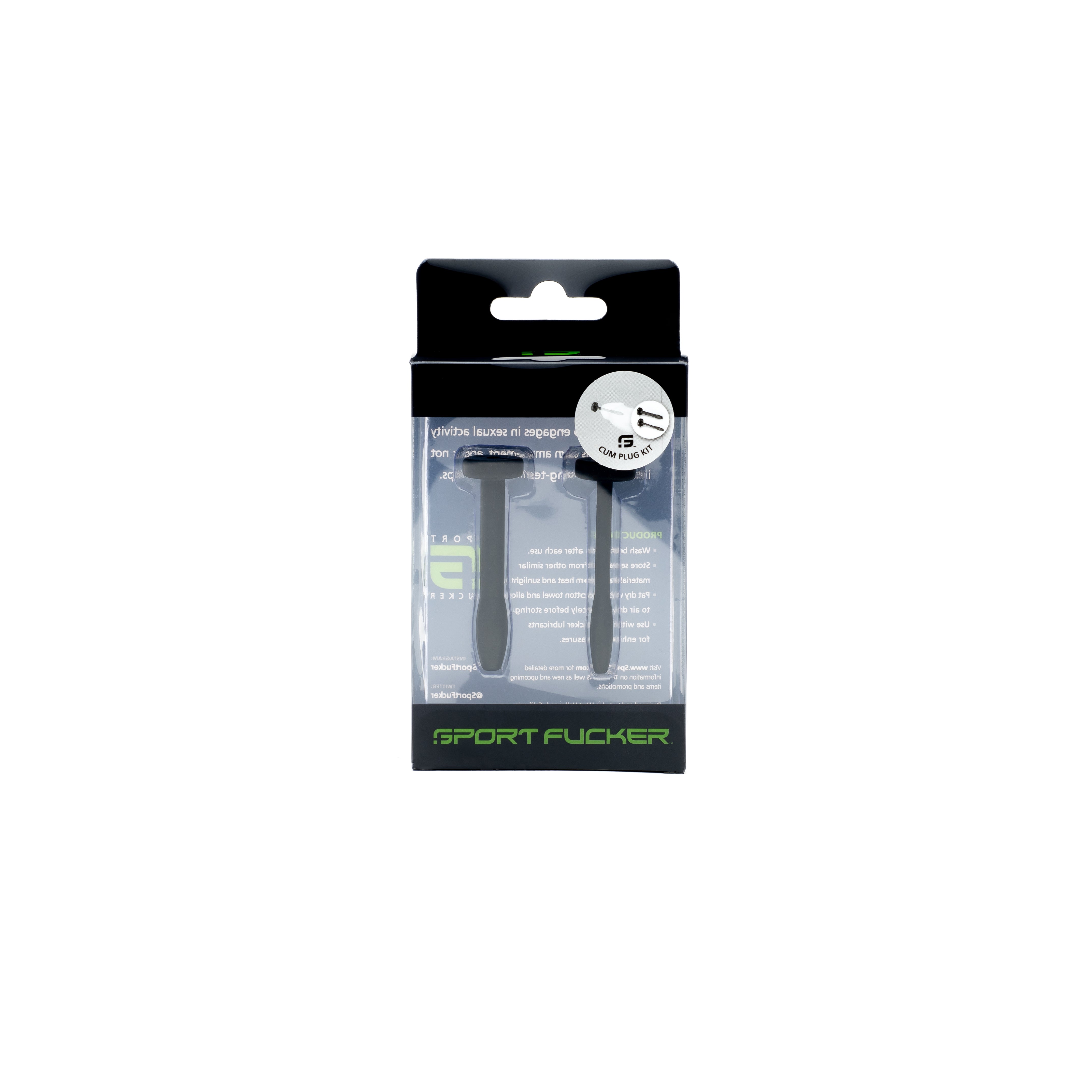 Sport Fucker Cum Plug Kit Black – Penis Sounding and Intimacy Play Set > Sex Toys For Men > Sounding Rods Main image