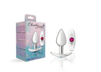 Cheeky Charms Silver Anchor Butt Plug with Clear and Pink Jewel > Anal Range > Jewel Butt Plugs