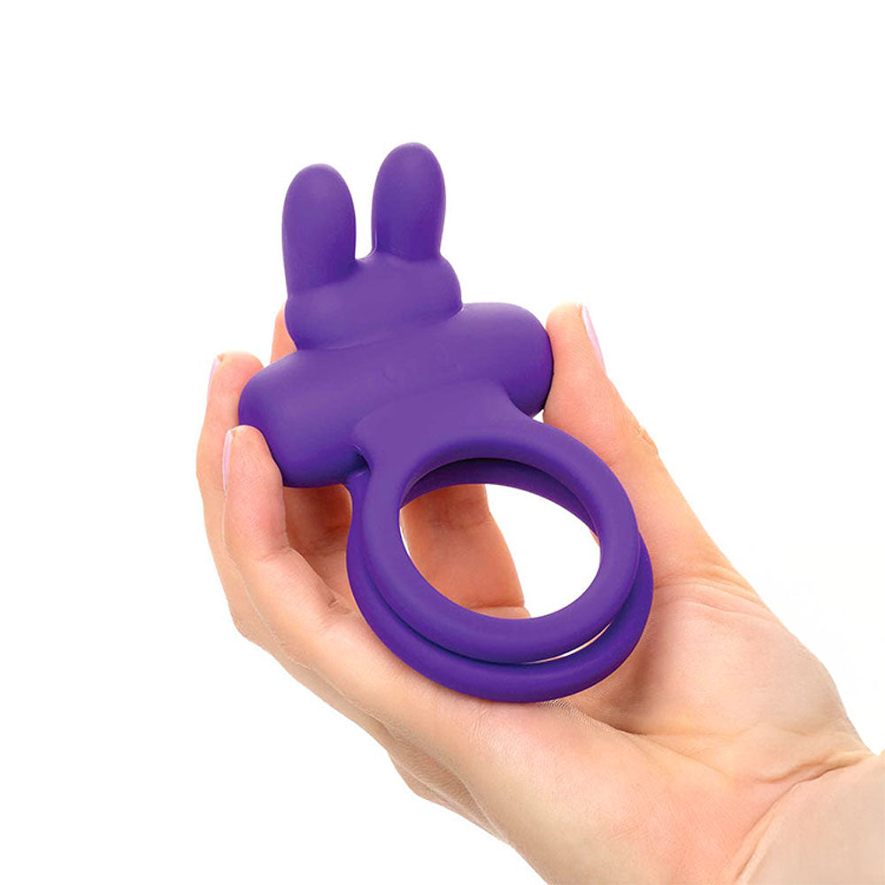 Adam & Eve Rockin' Rabbit – USB Rechargeable Silicone Cock and Balls Ring Secondary image