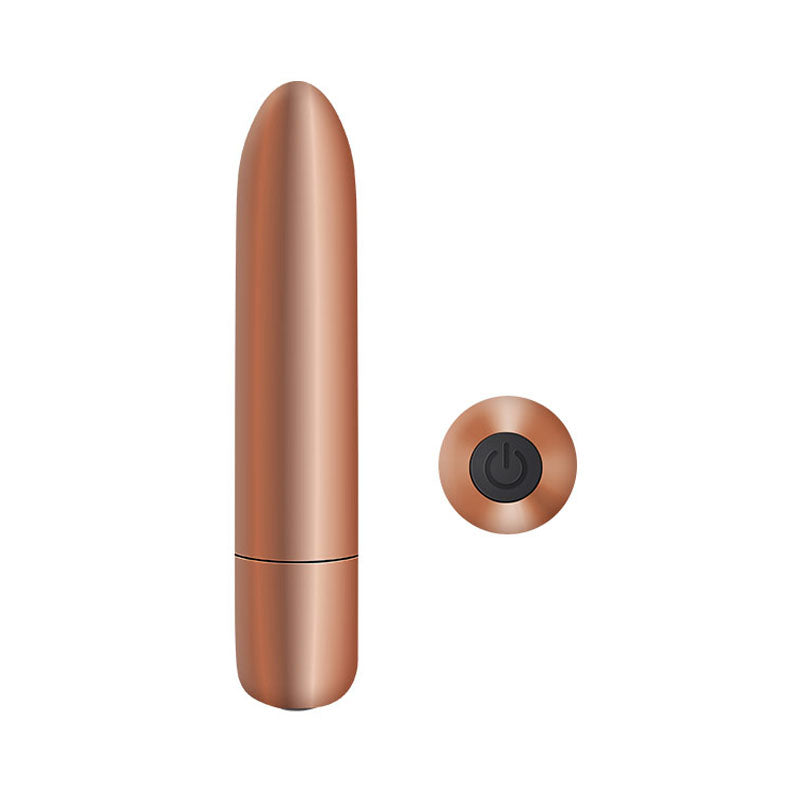 Adam & Eve Copper Cutie – USB Rechargeable 10 cm Bullet Vibrator > Sex Toys For Ladies > Clitoral Vibrators and Stimulators