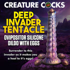 Deep Invader Tentacle Ovipositor (Colored) – Textured Silicone Dildo with Eggs 9 inch > Dildos > Fantasy