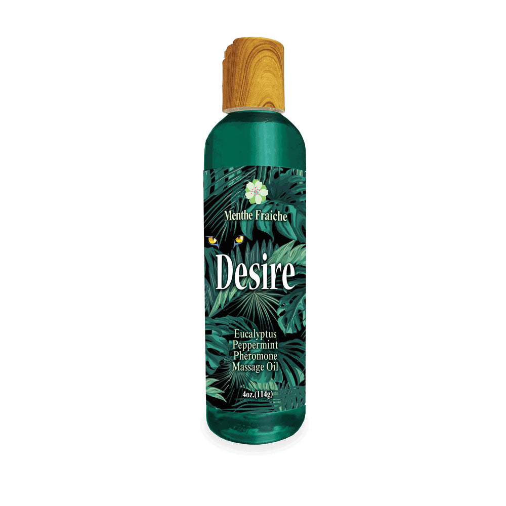 Desire Pheromone Massage Oil 118 ml Eucalyptus & Peppermint Scent