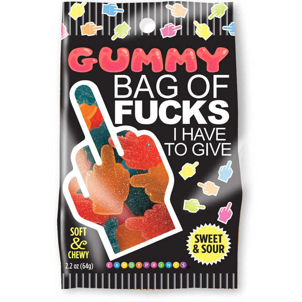 Bag of Fucks I Have to Give Sour Gummy Candy – 2.2oz Bag > Novelties > Candy & Edible Items