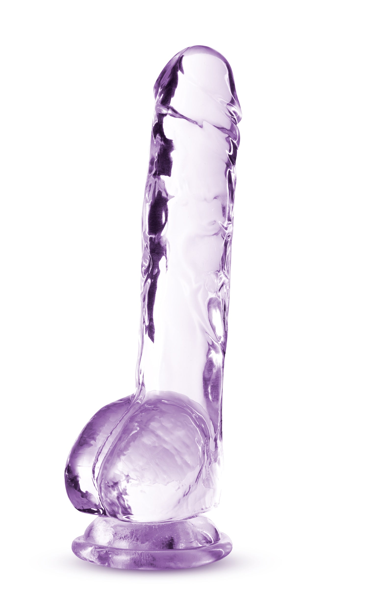 Naturally Yours 8 Inch Crystaline Dildo Amethyst DONGS