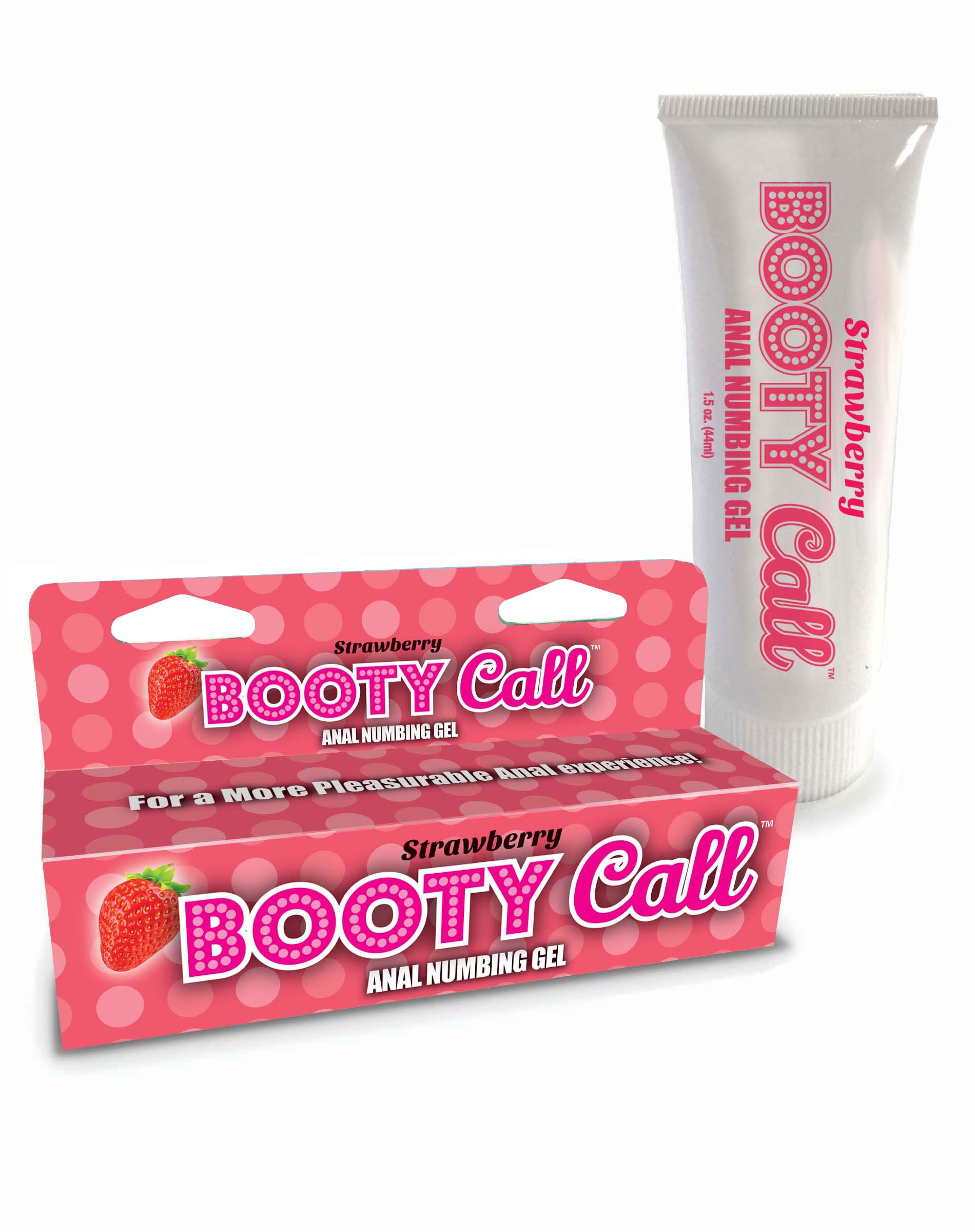 Booty Call Anal Numbing Gel Strawberry 44 ml Tube for Comfort Default Title Anal Lubricant