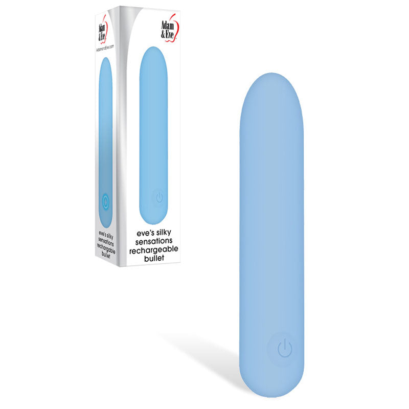Adam & Eve Eve's Silky Sensations (Pink) – Rechargeable 9.4 cm Bullet Vibrator Blue > Vibrators > Mini Vibrators Main image