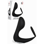Adam & Eve Adam's Rechargeable Prostate Pleaser and Cock-Ring – USB Rechargeable Black > Anal Range > Prostate Plugs