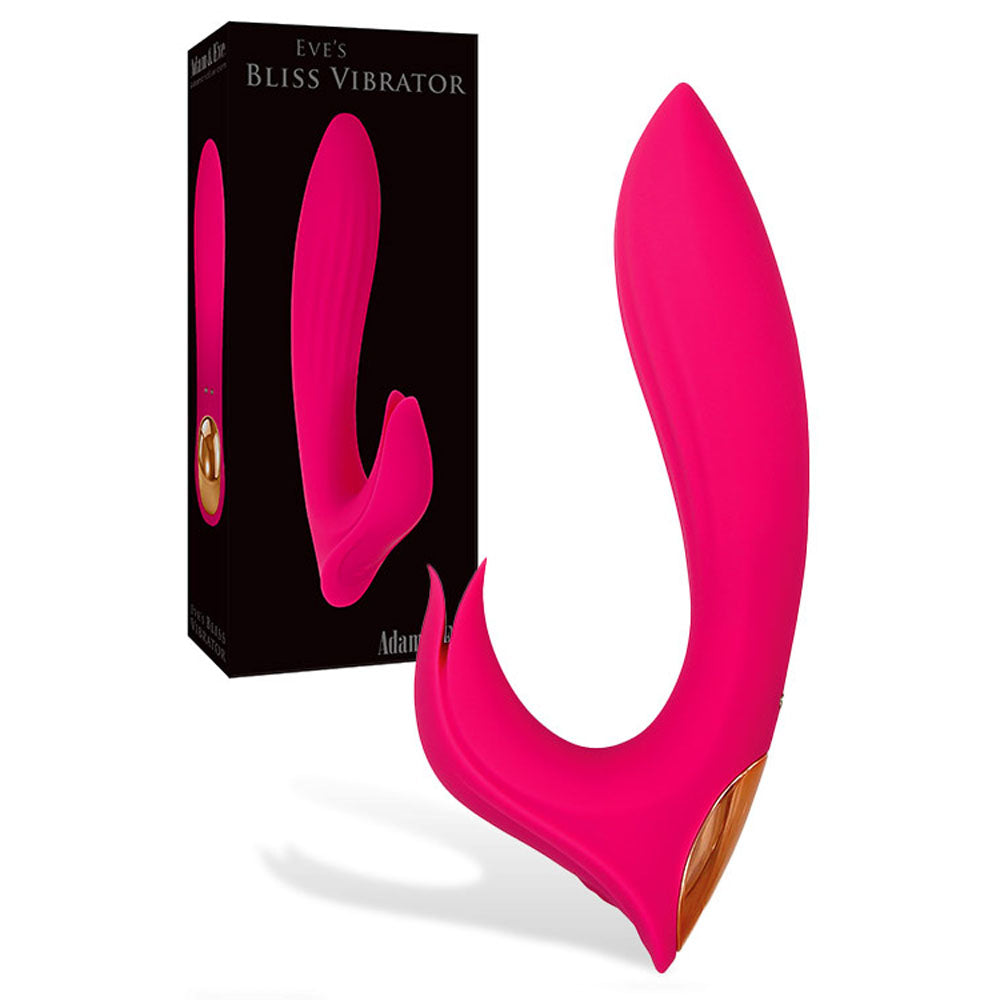 Adam & Eve Eves Bliss Pink 17.8cm USB Rechargeable Rabbit Vibrator Pink > Vibrators > Ladies > Rabbit