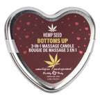 EB Hemp Seed 3 in 1 Massage Heart Candle 113g - Bottom's Up > Candles > Massage