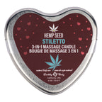 EB Hemp Seed 3 in 1 Massage Heart Candle 113g - Stiletto Scented > Candles > Massage
