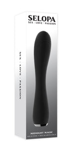 Selopa Midnight Magic Vibrator 20.2 cm Waterproof Toy Black > Sex Toys For Ladies > G-Spot Vibrators