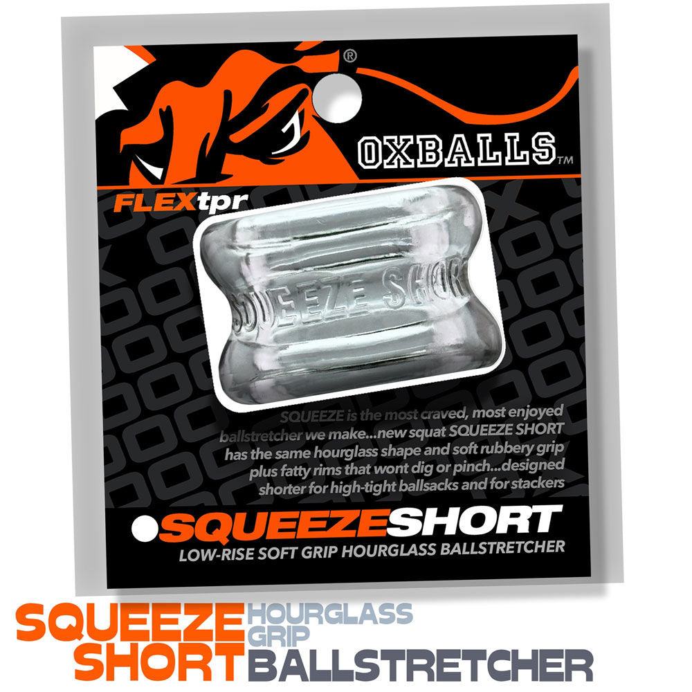 Squeeze Short (Black) – Rubber Ballstretcher > Sex Toys For Men > Ball Stretchers