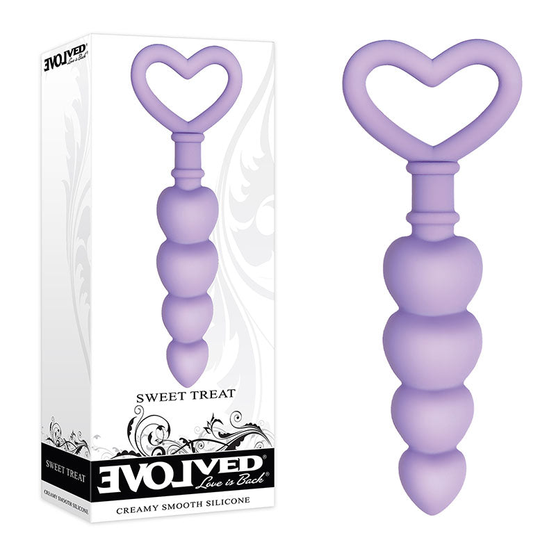Sweet Treat Heart-Shaped Silicone Beads – Flexible Graduated Butt Plug > Anal Range > Anal Beads