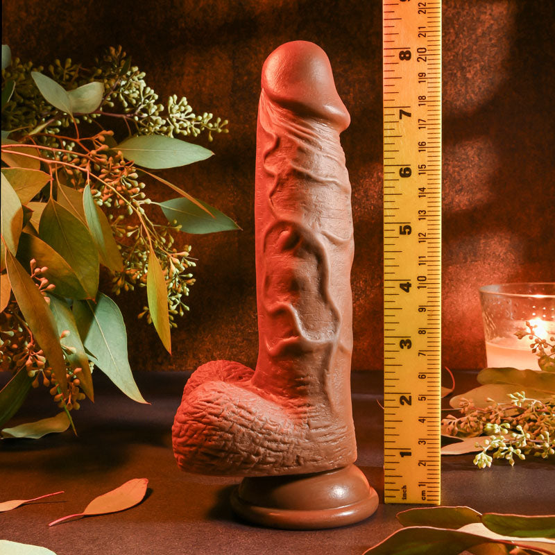 Evolved Realistic Dildo 8 Inch Dark 21 Cm Dong Dongs Realistic