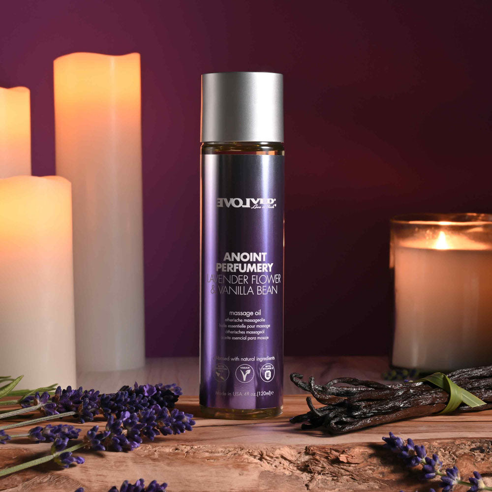 Evolved Anoint Perfumery (Lavender Flower & Vanilla Bean) – Massage Oil 120ml Default Title > Essentials > Massage Oil Main image