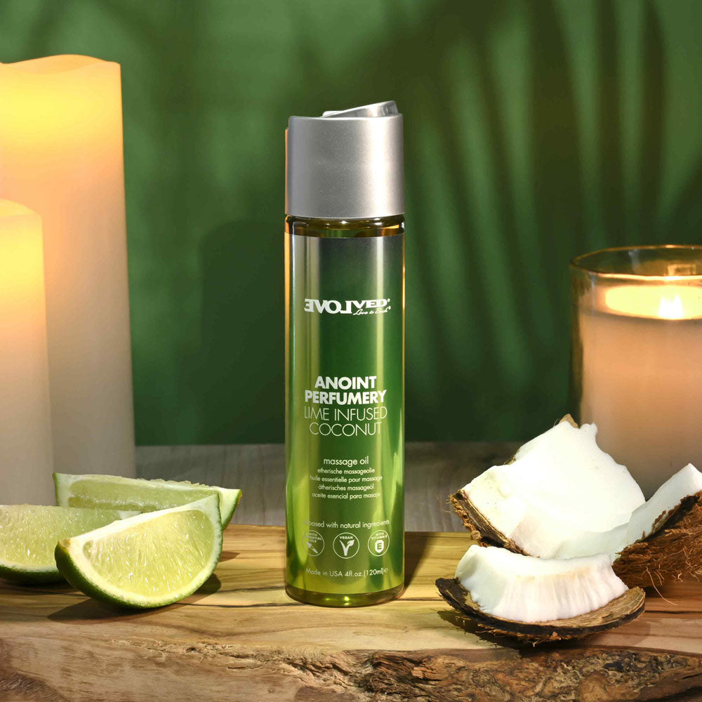 Evolved Anoint Perfumery (Lime Infused Coconut) – 120ml Massage Oil Default Title > Essentials > Massage Oil