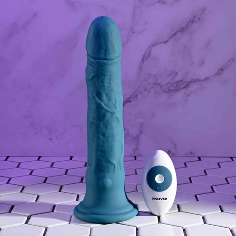 Evolved TSUNAMI Large Realistic Vibrator 24.4 cm DONGS Vibrating