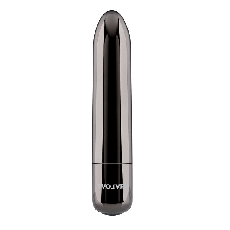 Evolved REAL SIMPLE - Black 10 cm USB Rechargeable Bullet BULLETS & EGGS