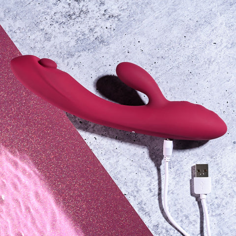 Evolved JAMMIN' G Dual Vibrator 20.1cm Waterproof VIBRATORS-RABBIT
