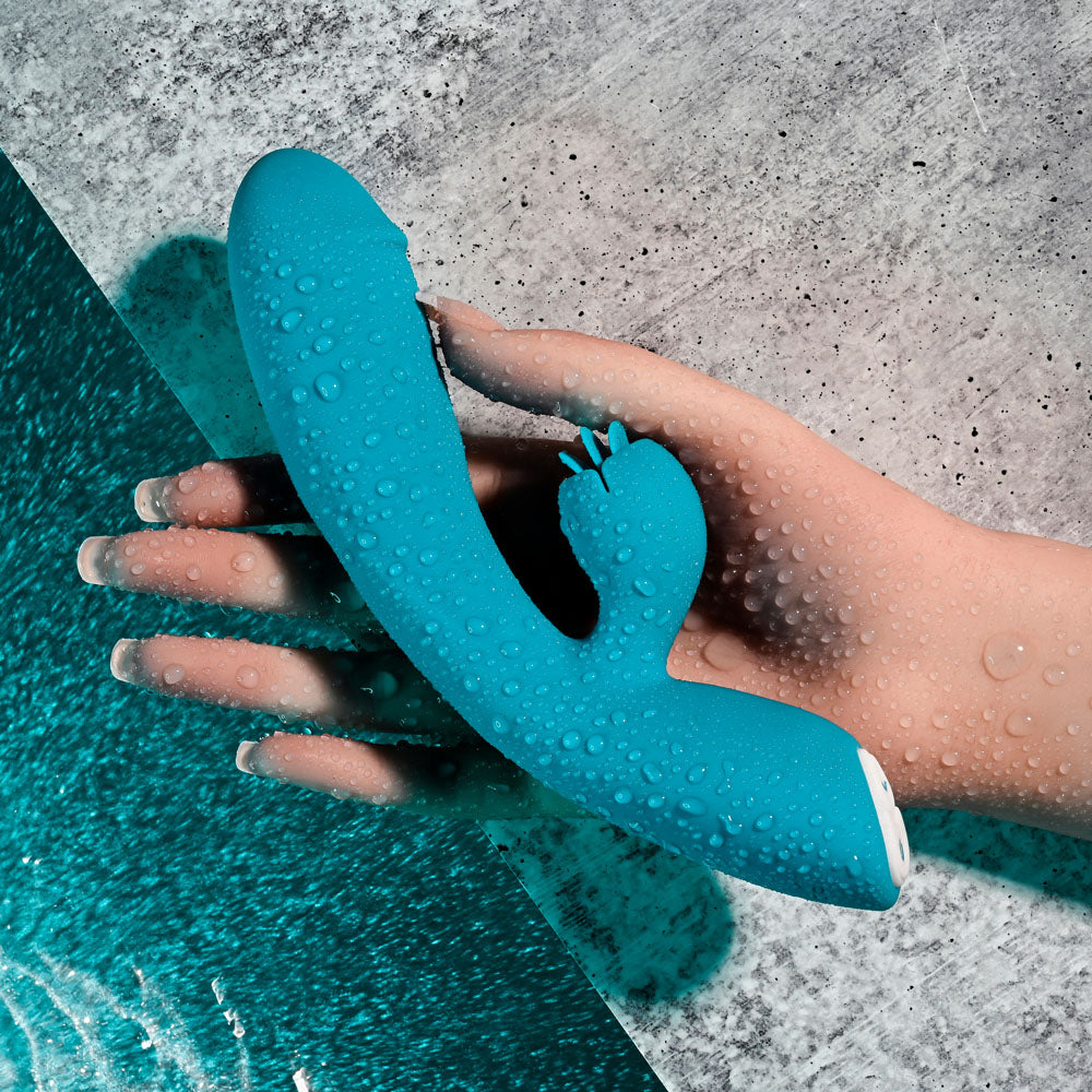Evolved FIERCE FLICKER Dual Vibe 19.5cm Waterproof > Vibrators > Ladies > Rabbit