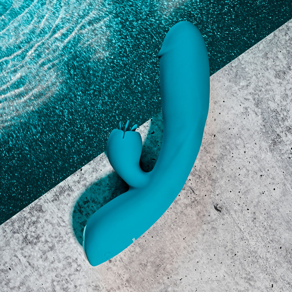 Evolved FIERCE FLICKER Dual Vibe 19.5cm Waterproof > Vibrators > Ladies > Rabbit