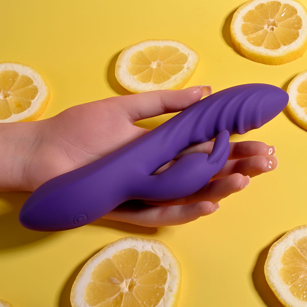 Evolved Wavy Rabbit Vibrator 20.6cm Silicone > Vibrators > Ladies > Rabbit