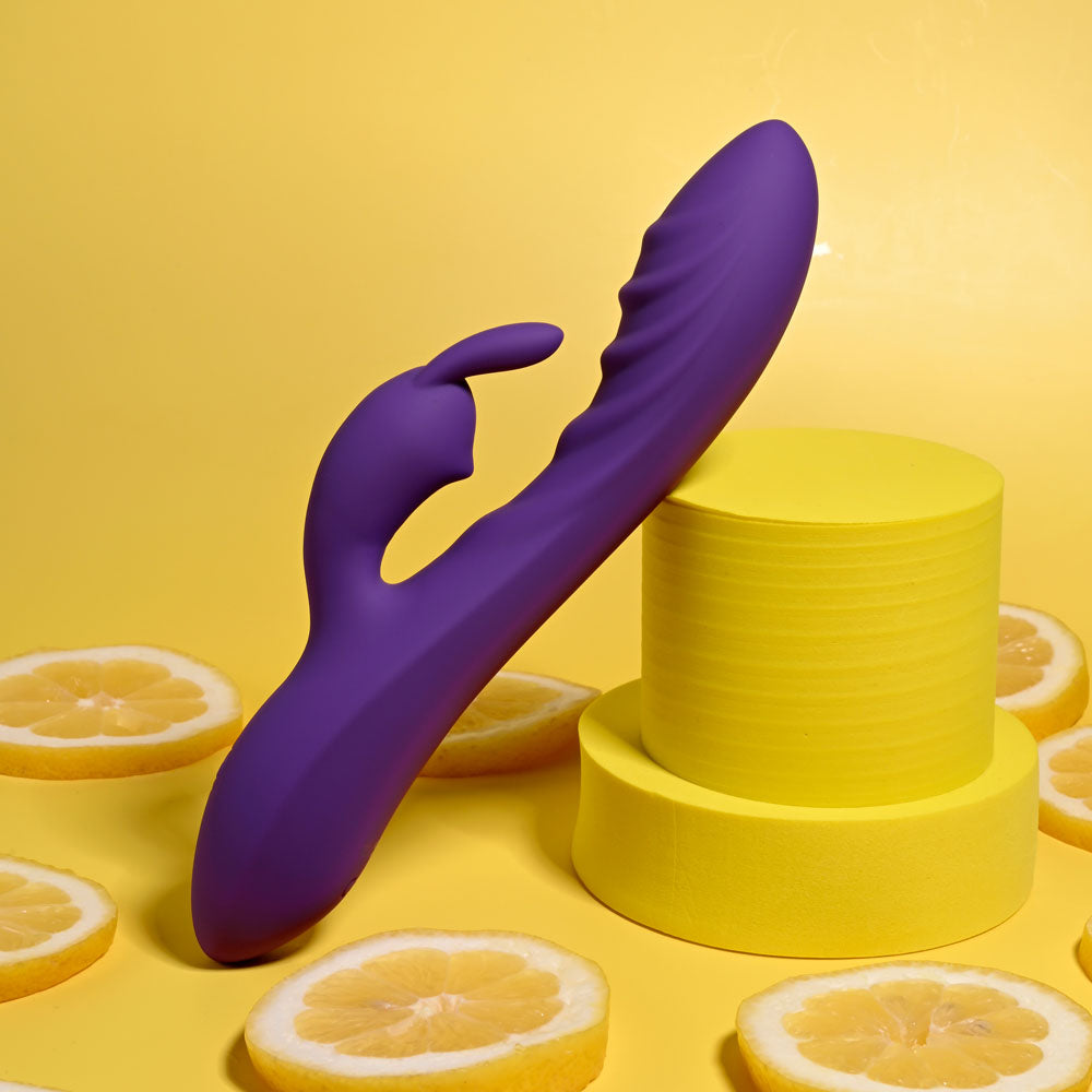 Evolved Wavy Rabbit Vibrator 20.6cm Silicone > Vibrators > Ladies > Rabbit