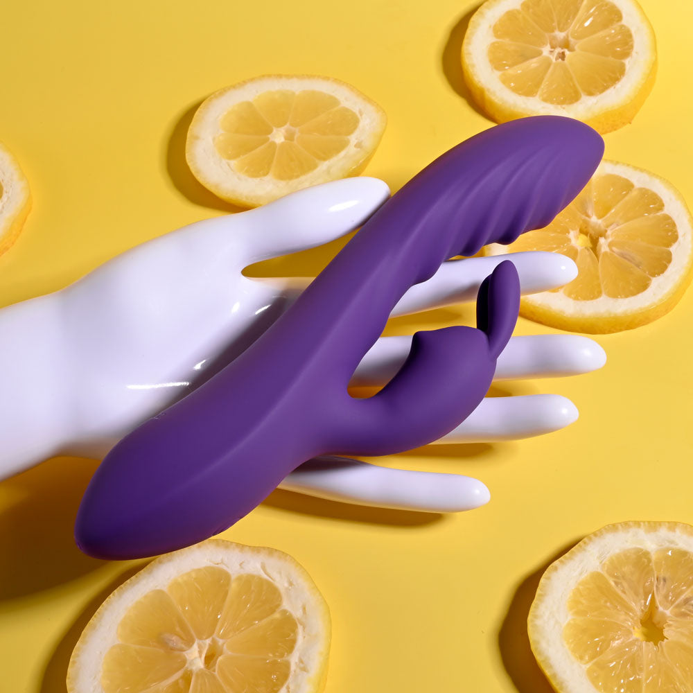 Evolved Wavy Rabbit Vibrator 20.6cm Silicone > Vibrators > Ladies > Rabbit