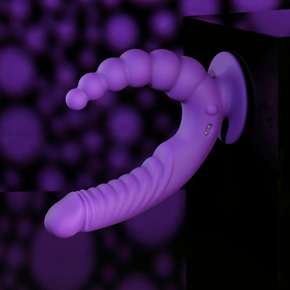 Evolved The Rider Double Ended Vibrator Purple VIBRATORS
